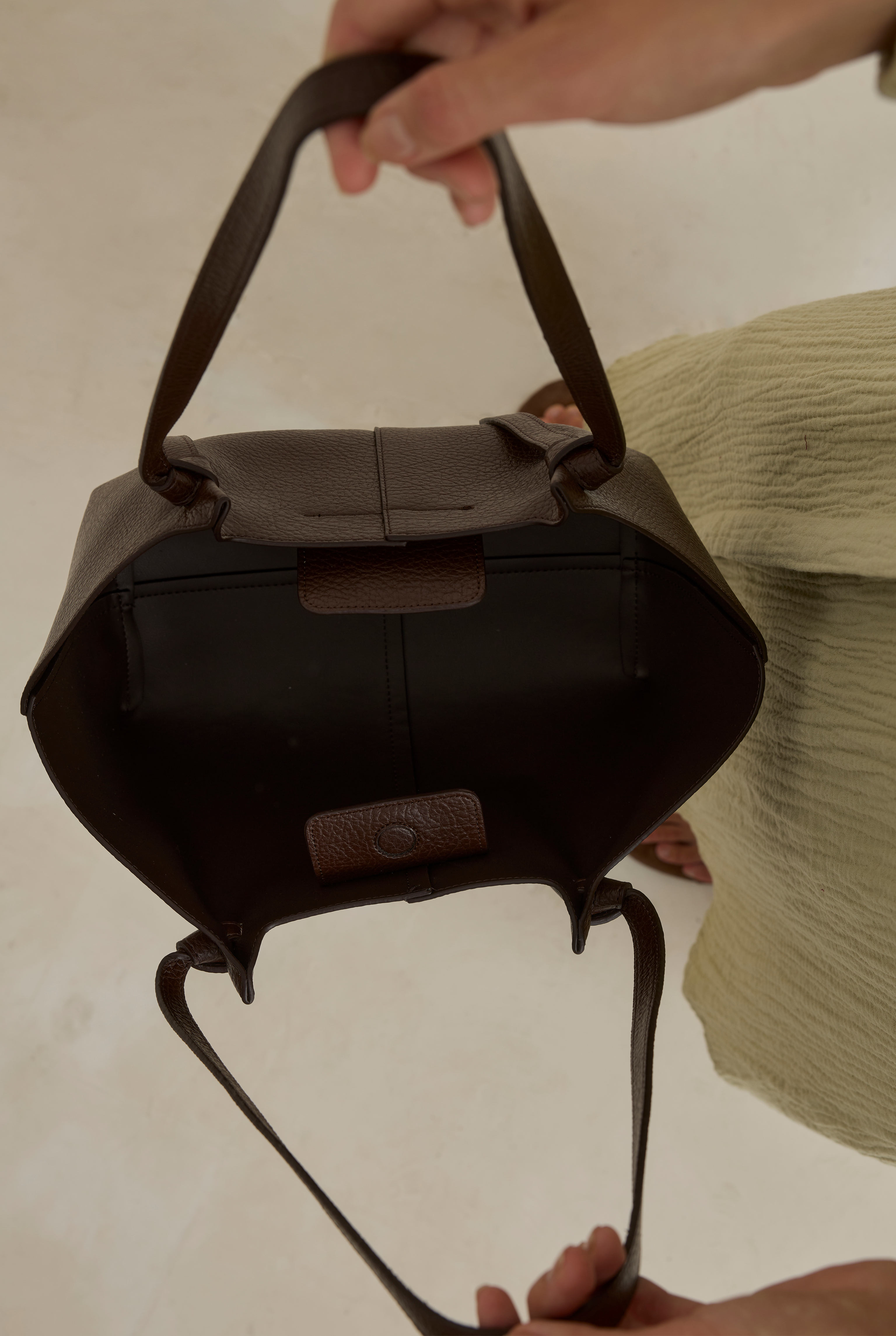 Mini Shopper Bag Brown - 3