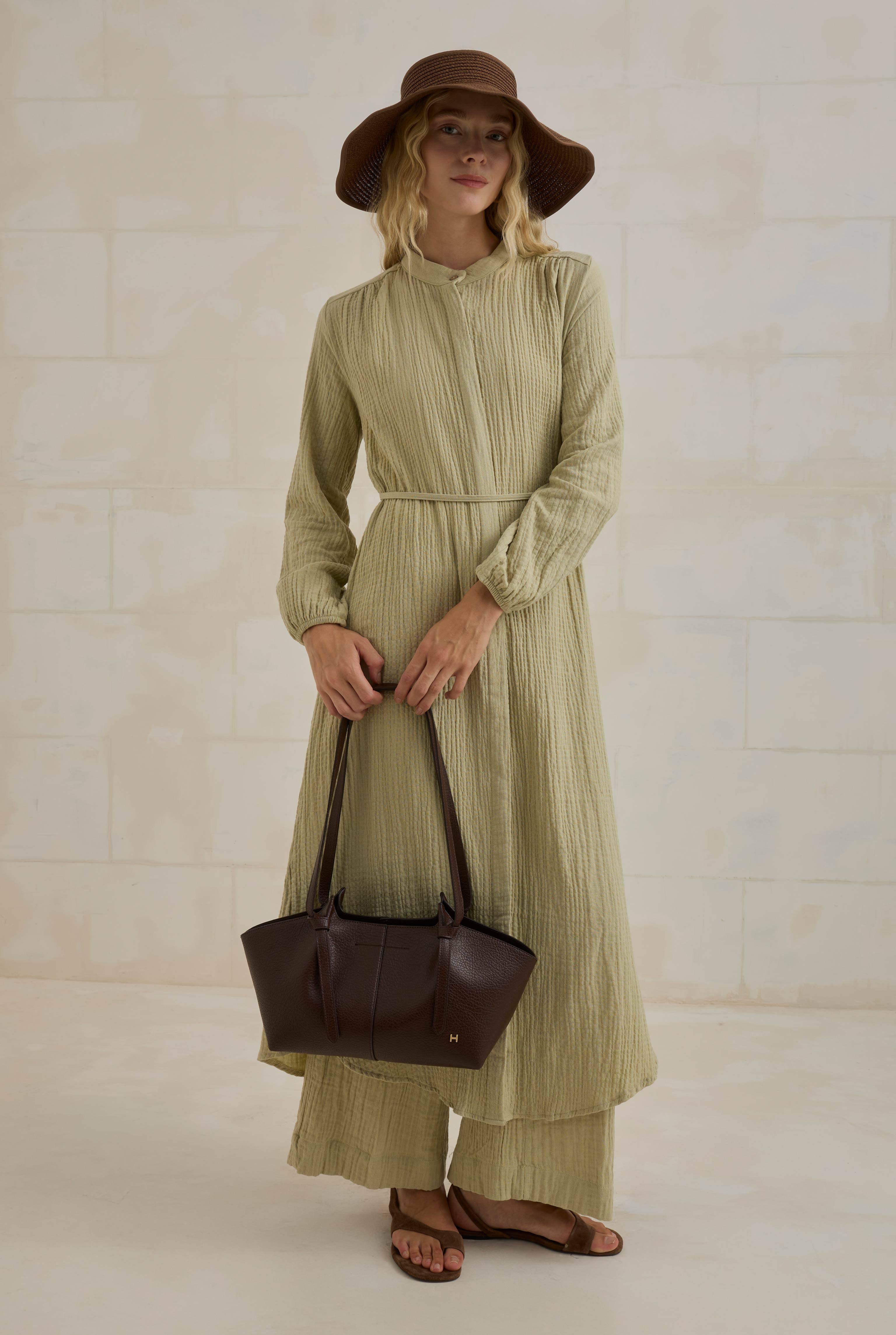 Mini Shopper Bag Brown - 2