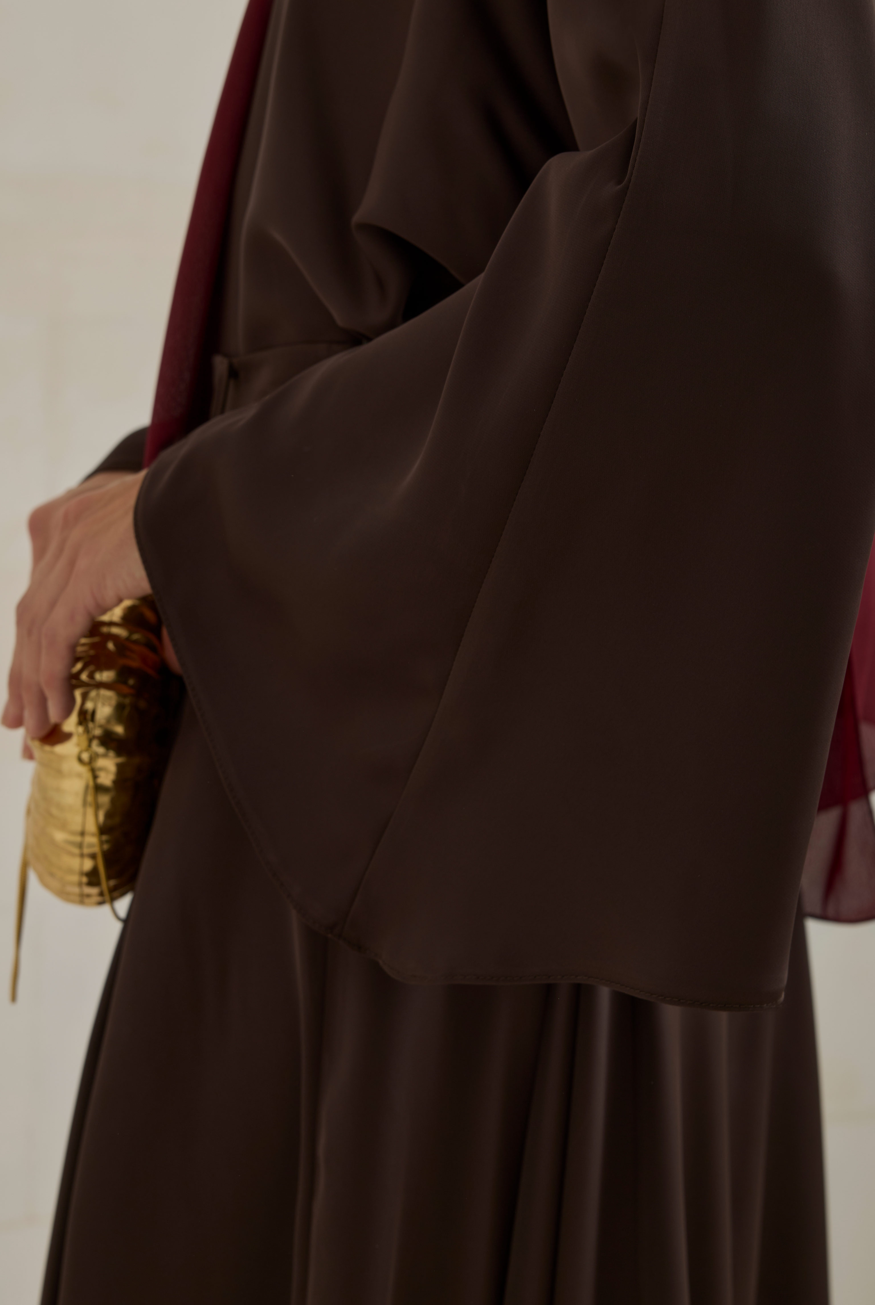 Flowy Batwing Sleeve Set Dark Brown - 6