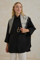Tencel Oversize Shirt Black 