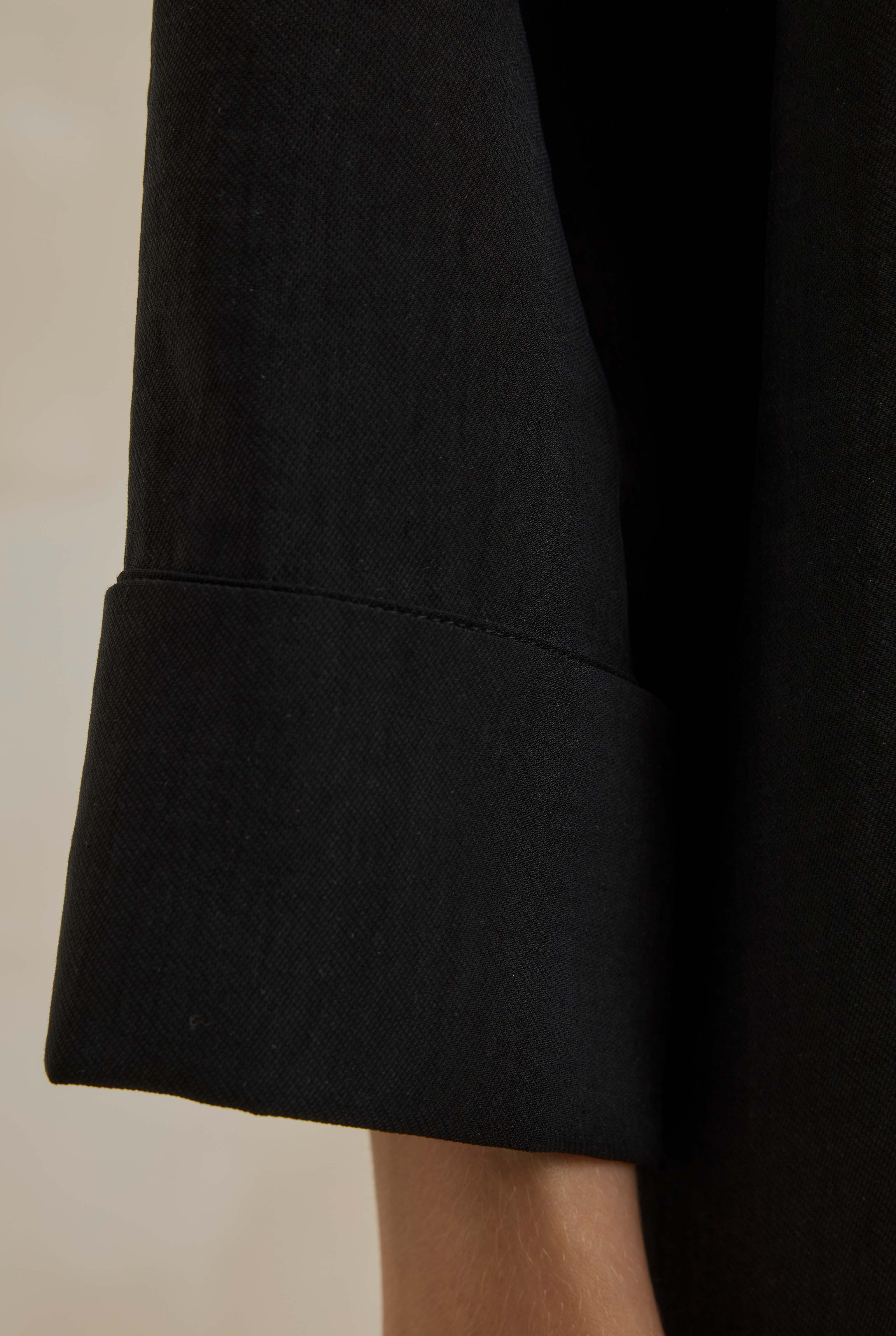 Tencel Oversize Shirt Black - 5