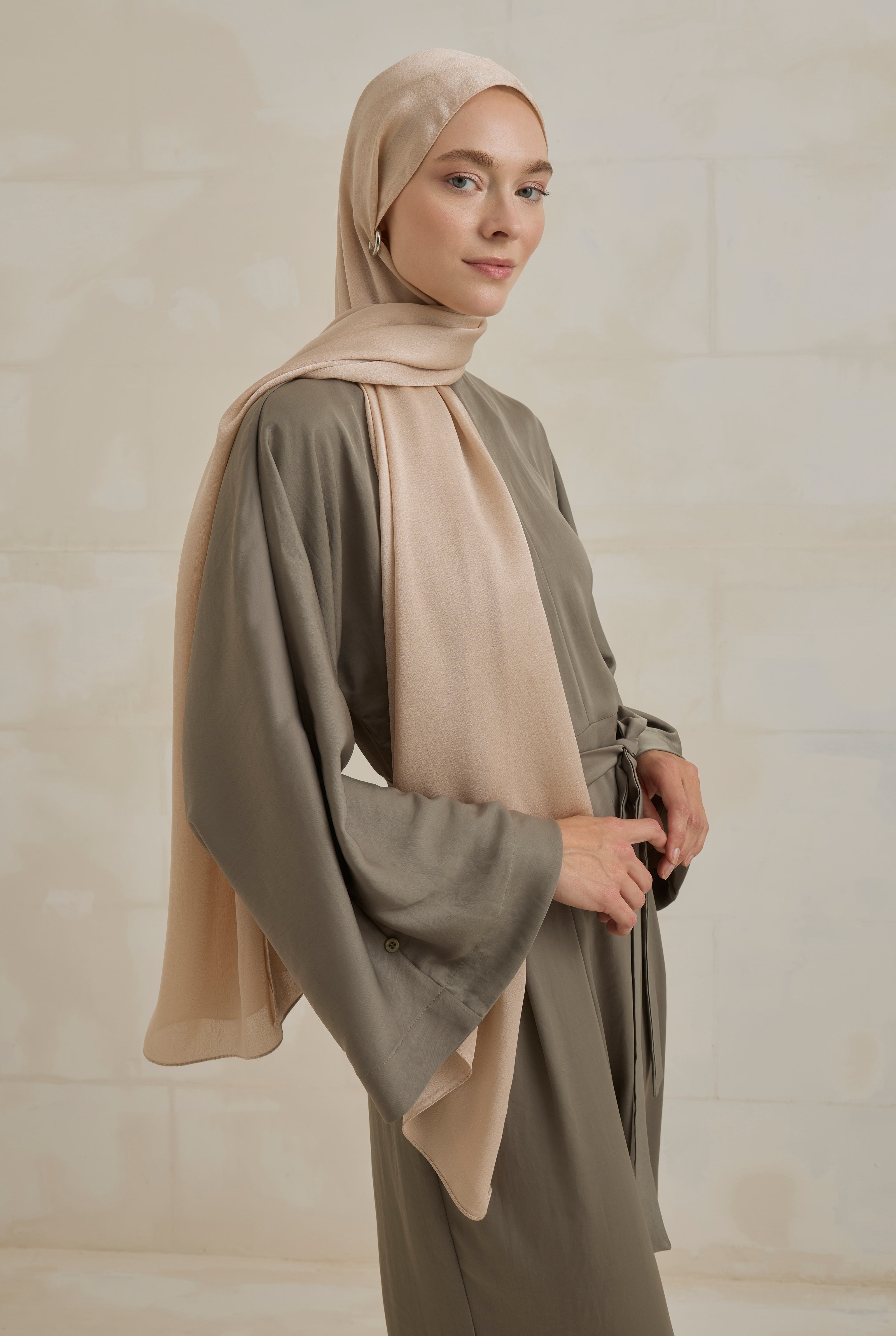 Janjan Pearl Shawl Mink - 1