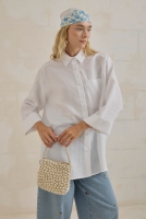 Tencel Oversize Shirt White 