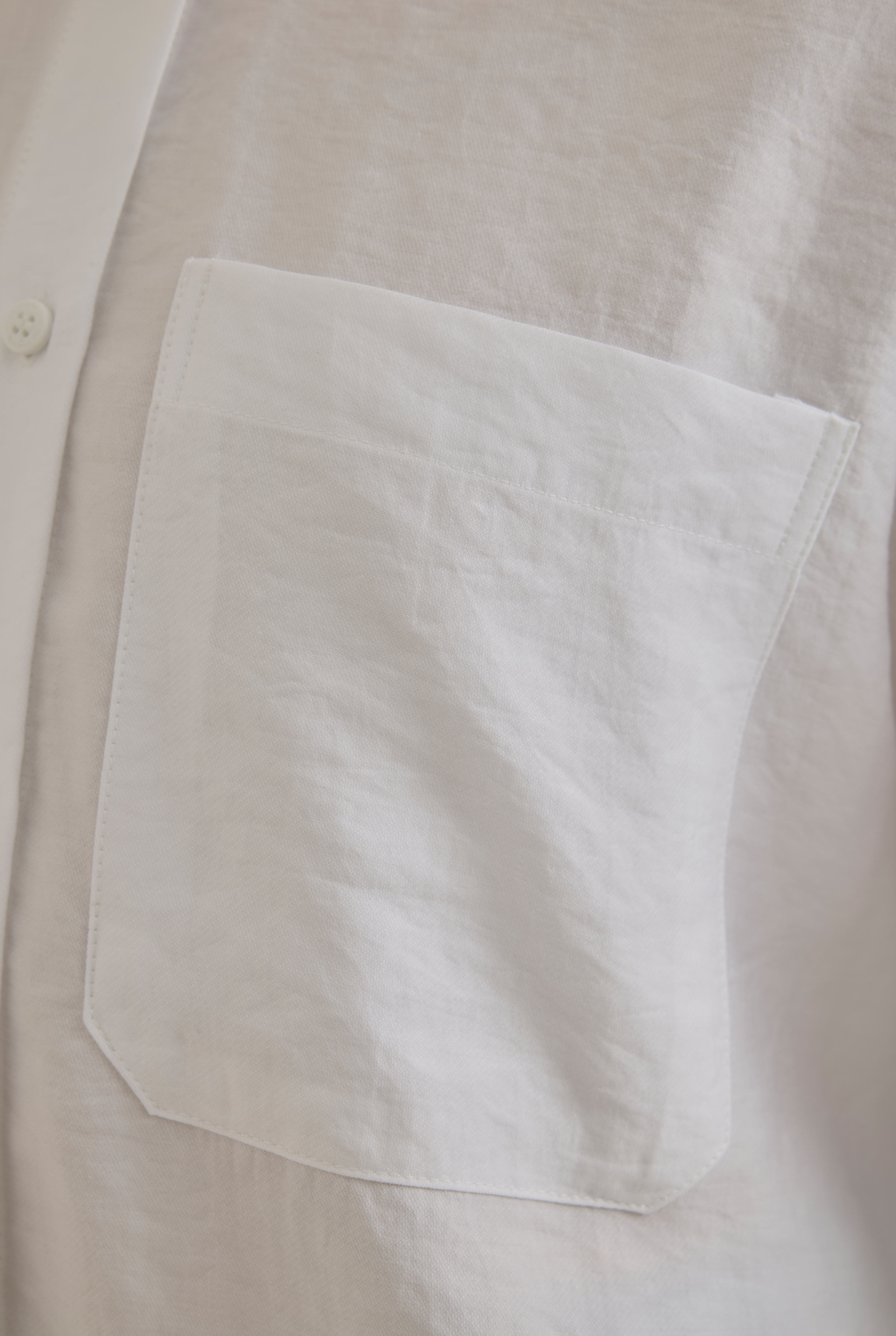 Tencel Oversize Shirt White - 5