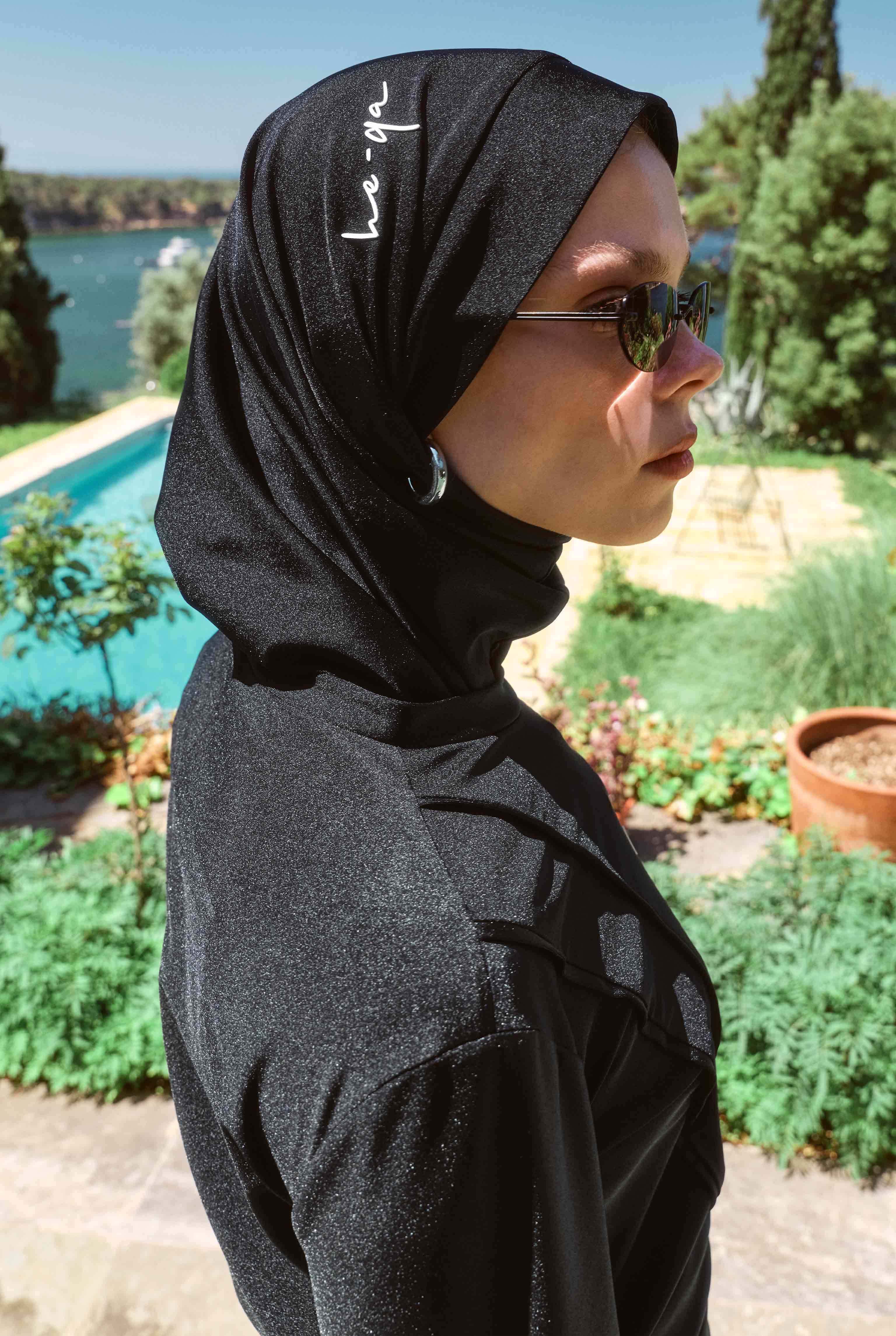 Pintuck Detailed Modest Swimwear Black - 3