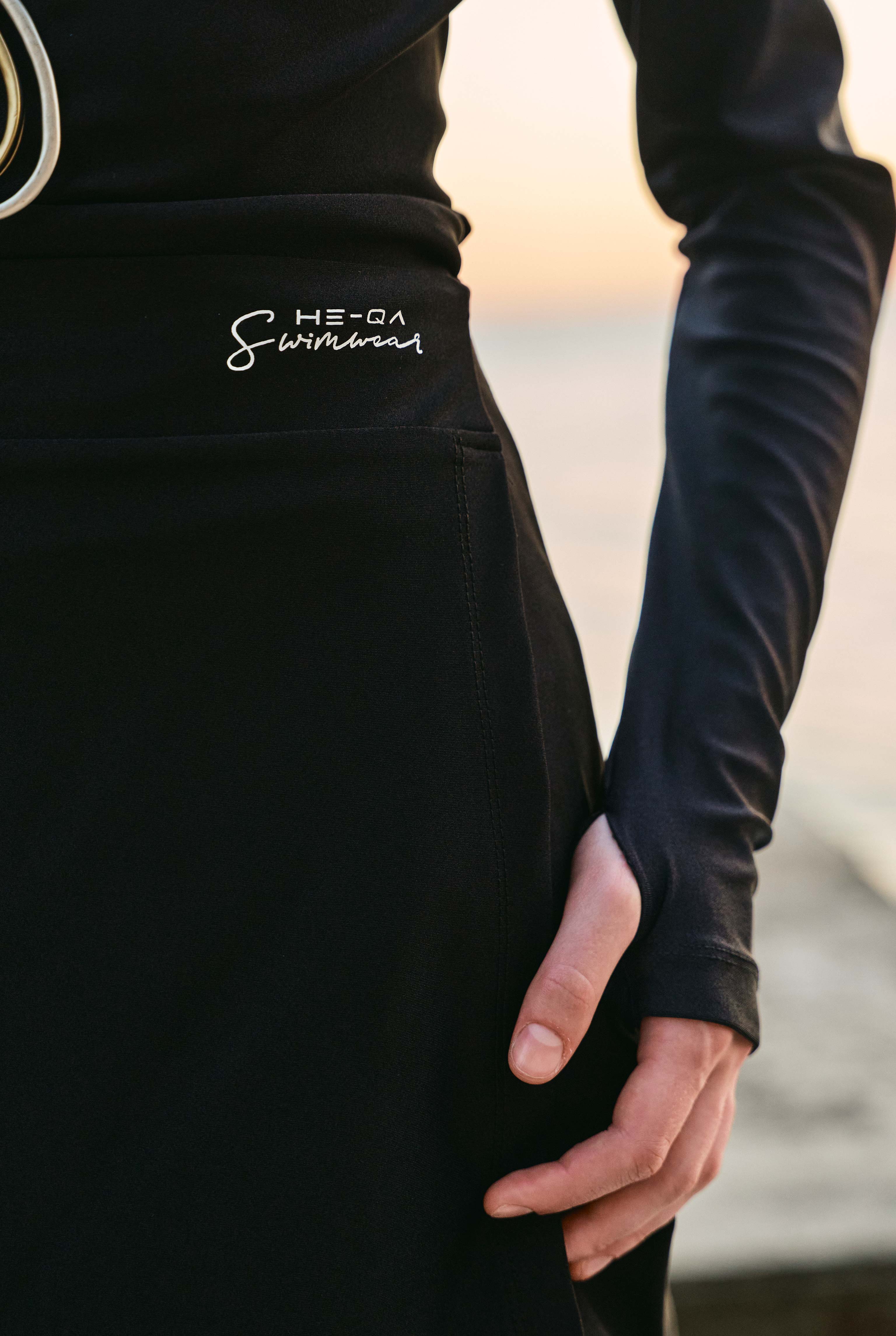 Wrap Pareo Skirt Black - 2