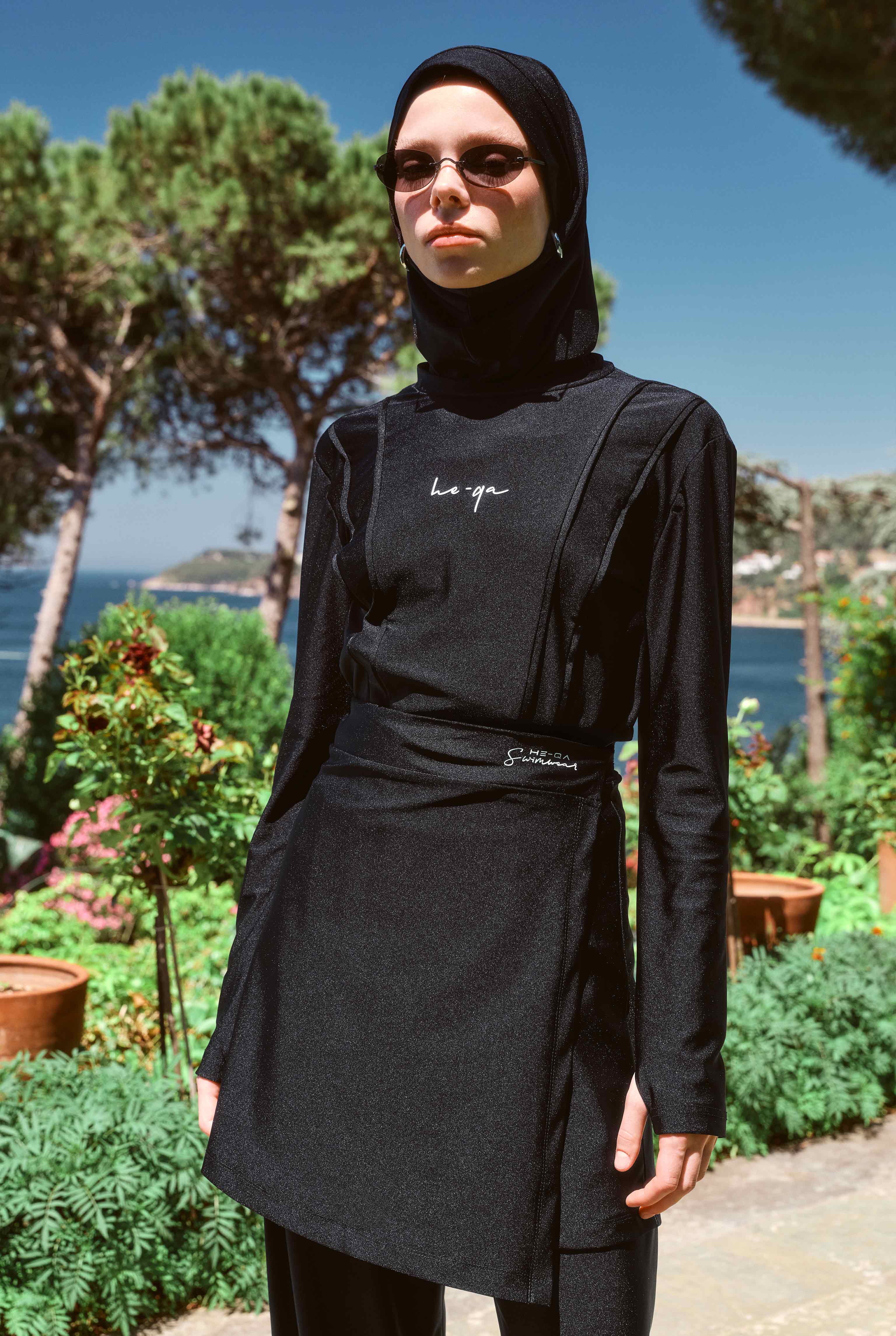 Wrap Pareo Skirt Black - 4