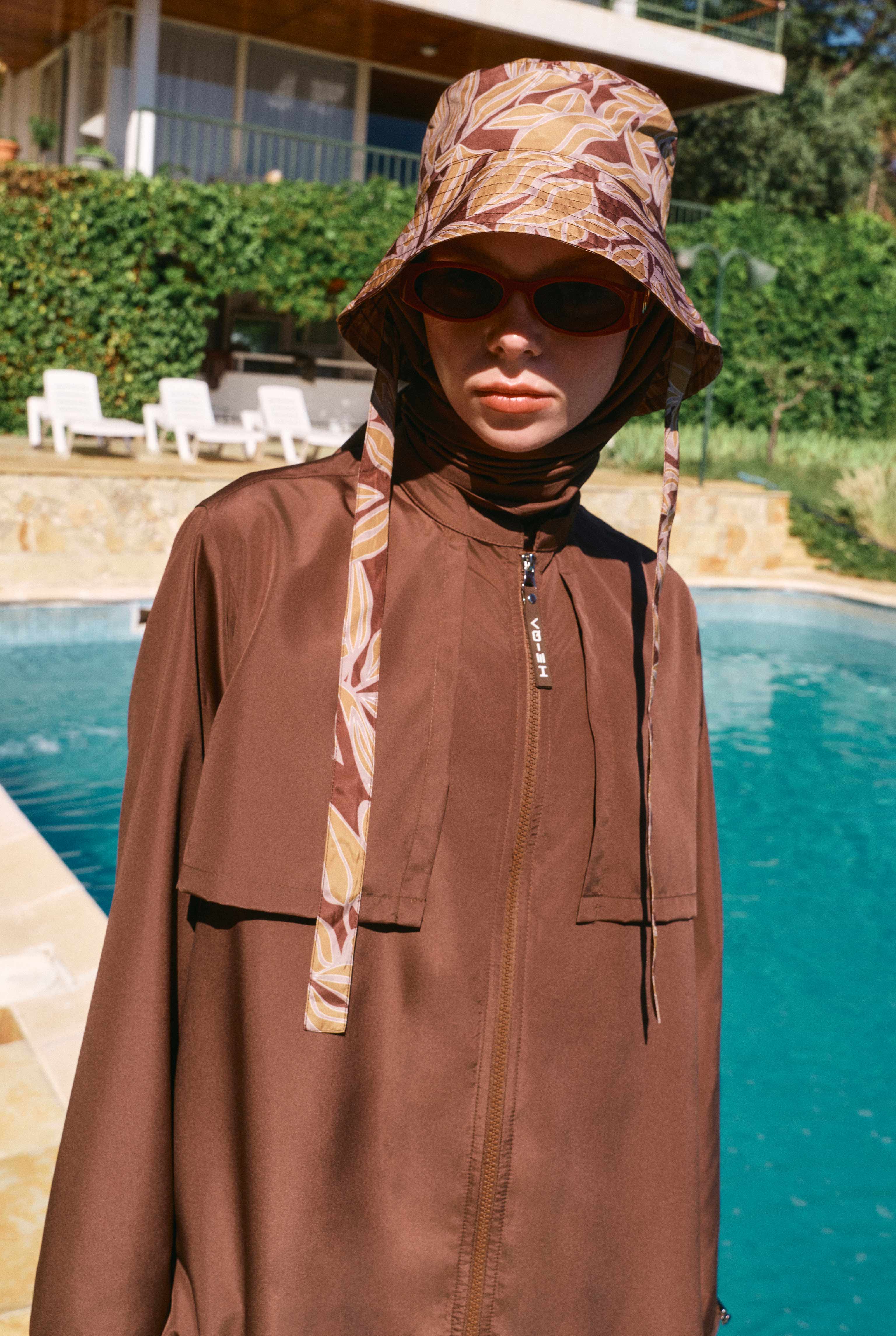 Bucket Hat Brown Patterned - 2