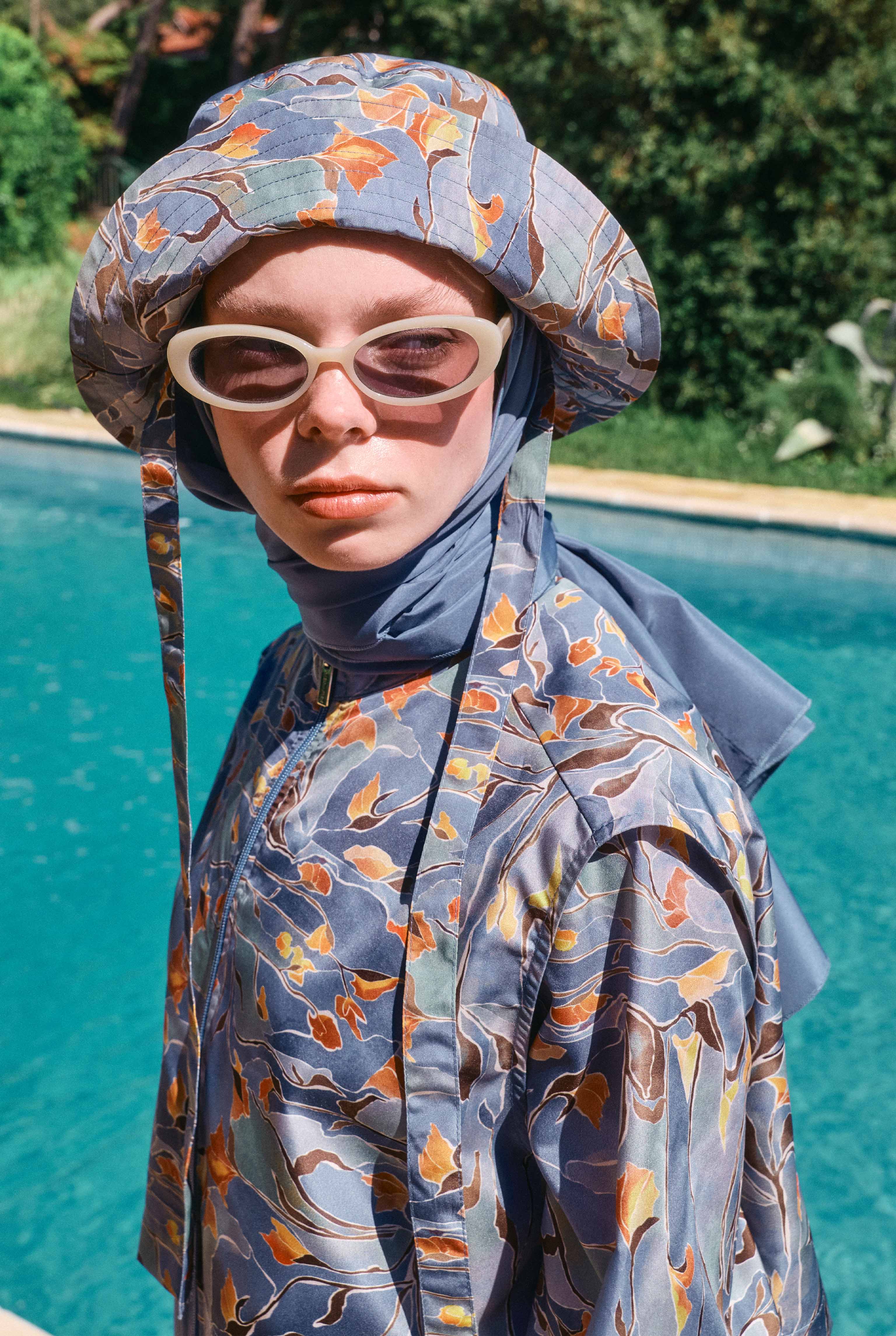 Patterned Swimsuit Frame Bloom - 4