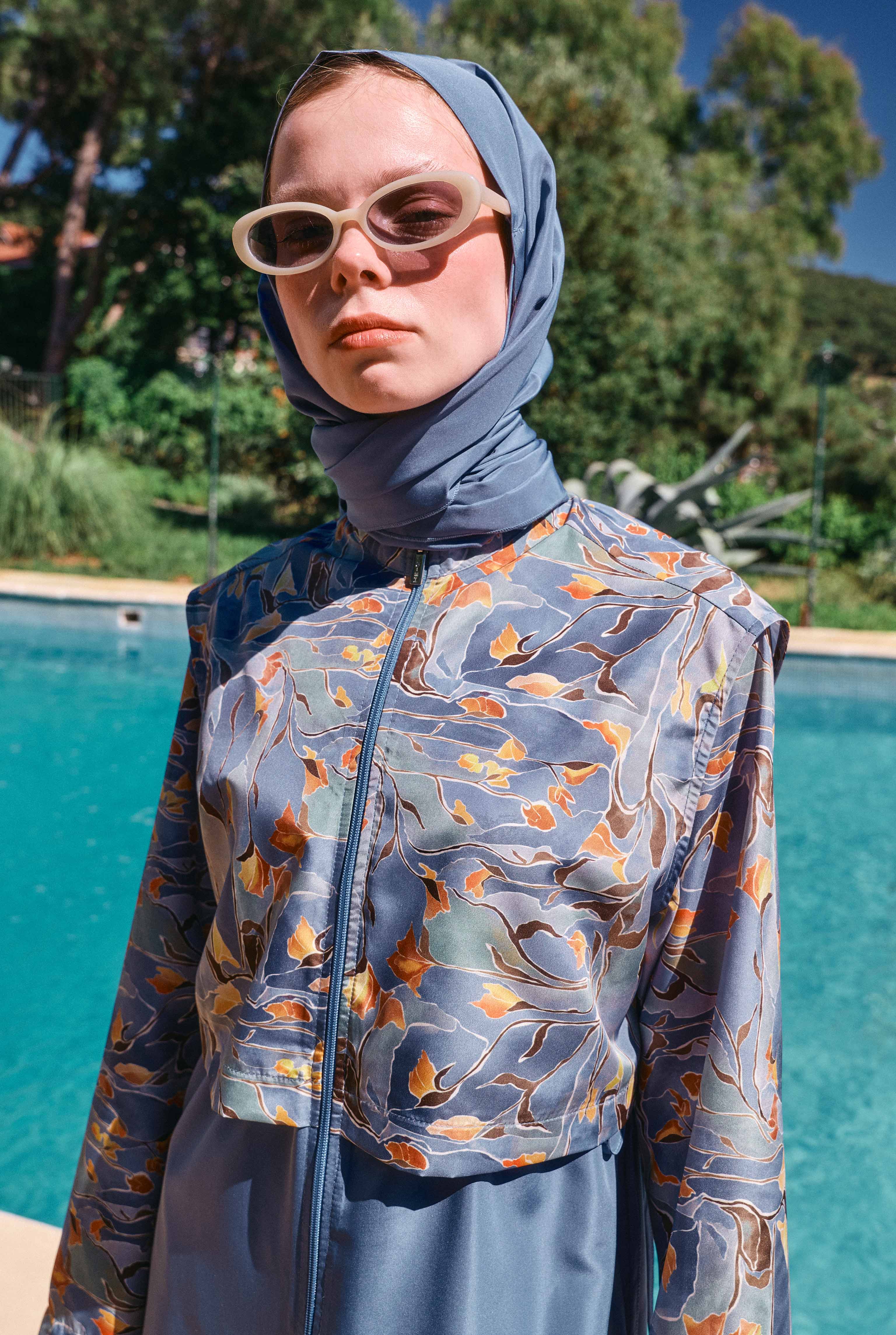 Patterned Swimsuit Frame Bloom - 6