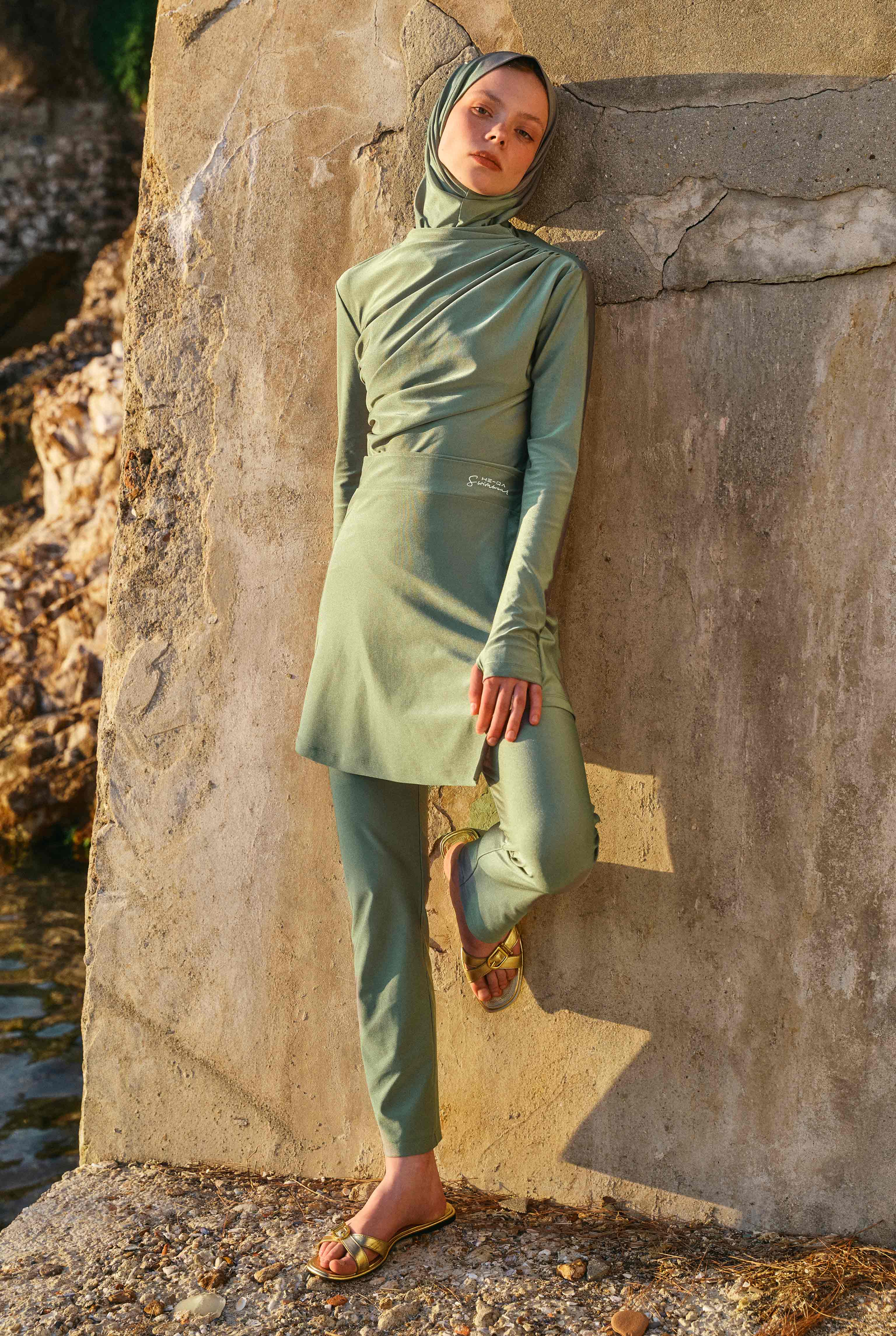 Wrap Pareo Skirt Green - 2