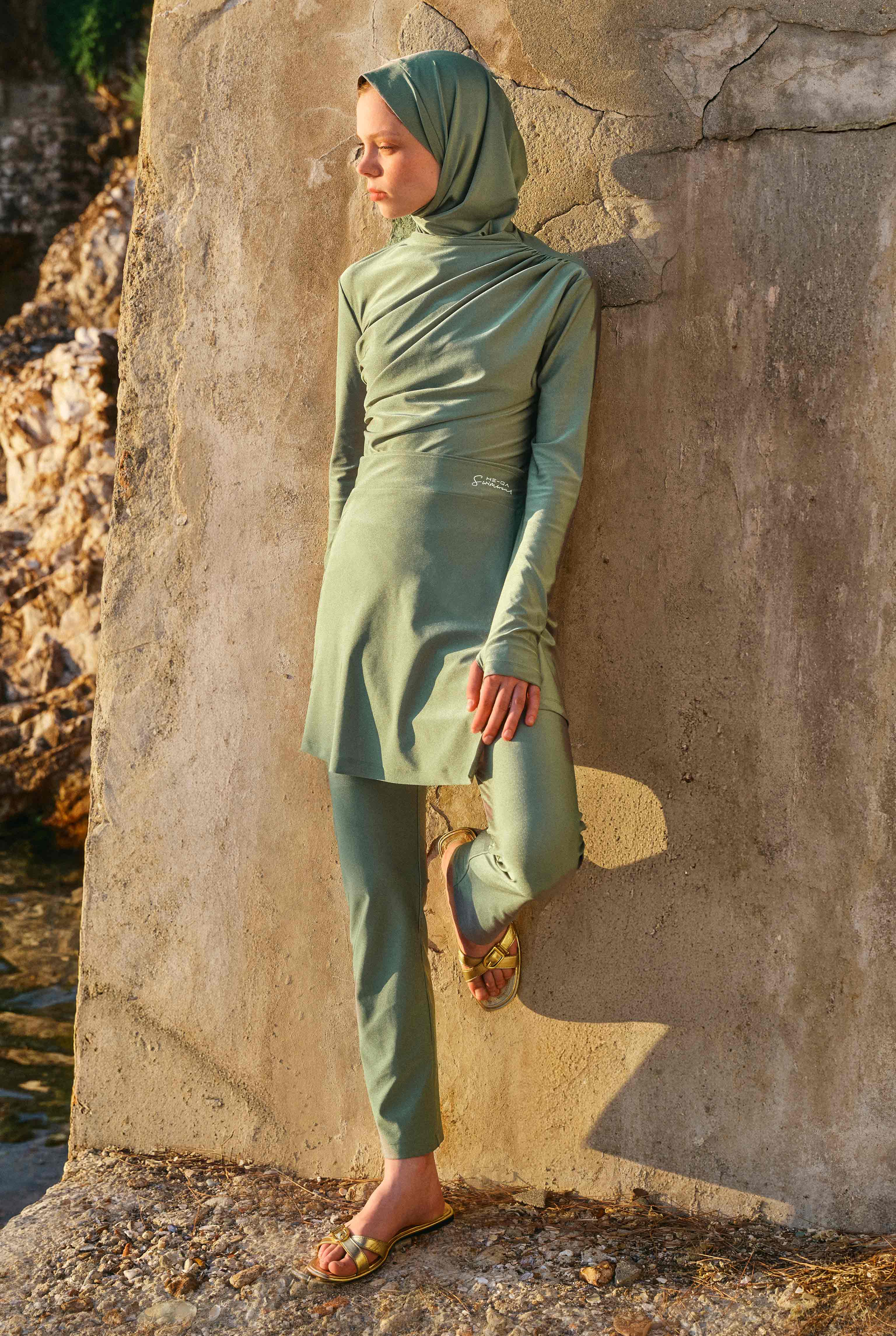 Wrap Pareo Skirt Green - 3