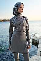 Wrap Pareo Skirt Gray 