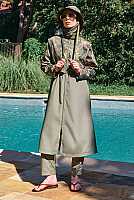 Bucket Hat Sage Green Palme Patterned 
