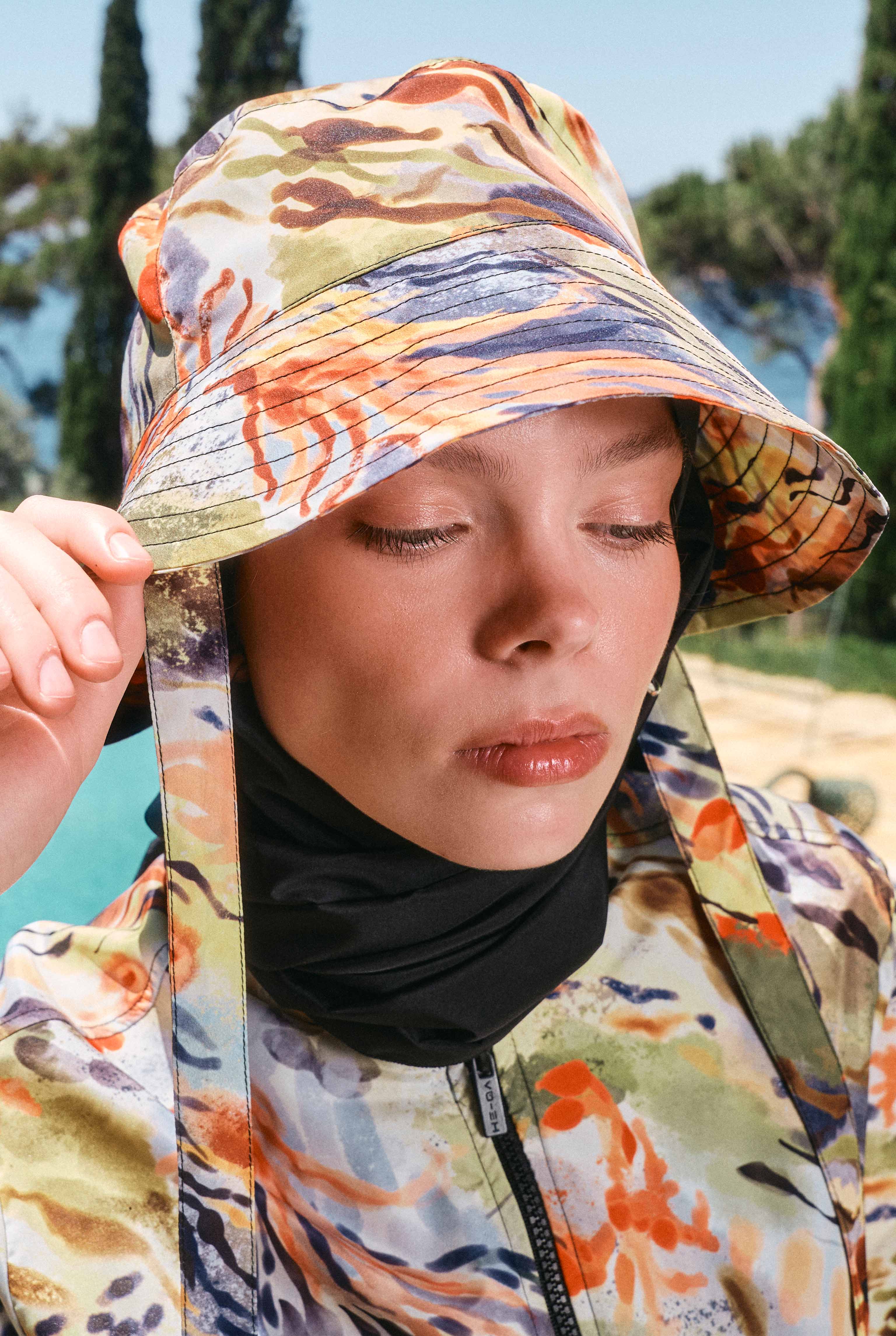 Bucket Hat Marine Patterned - 2
