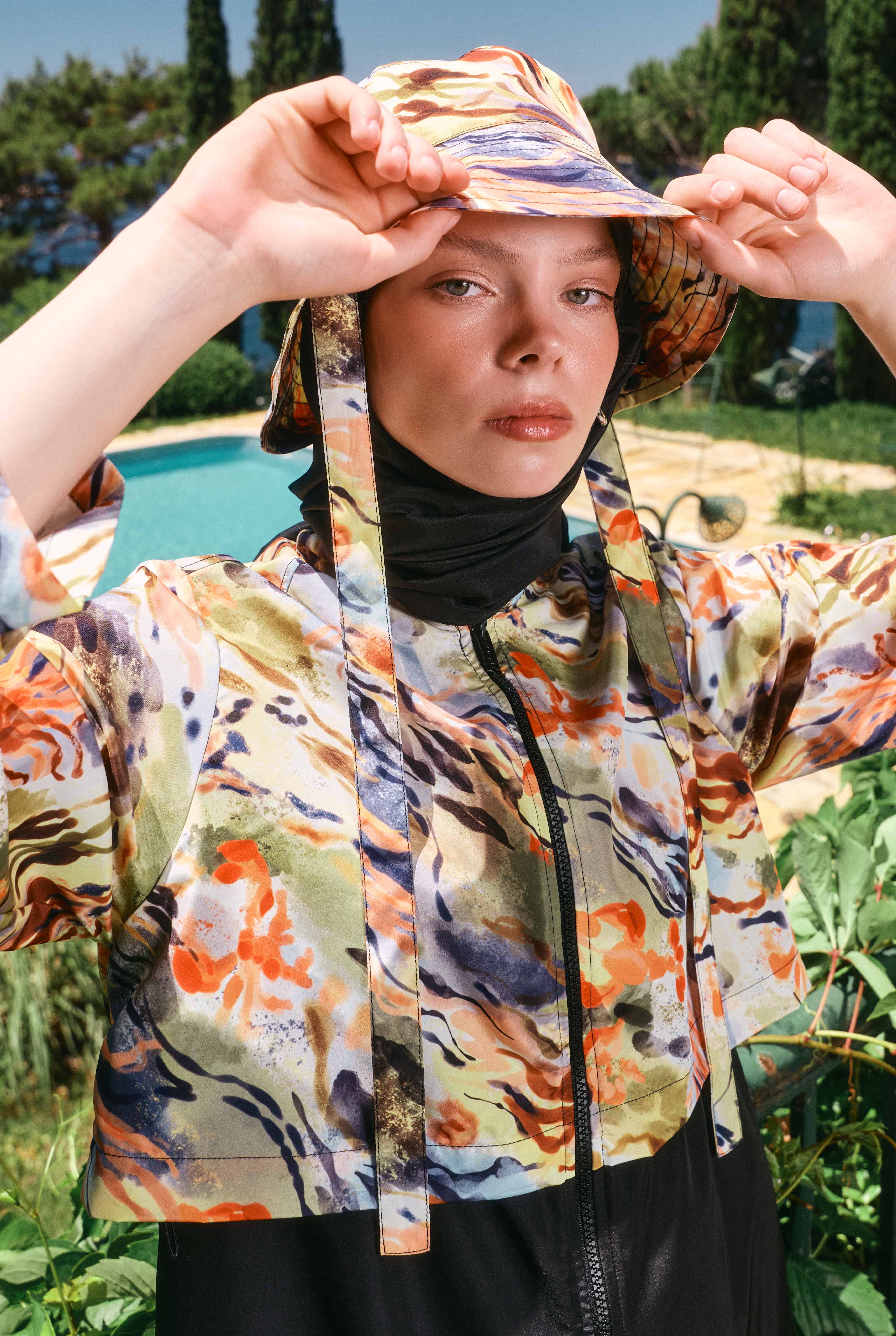 Bucket Hat Marine Patterned - 3