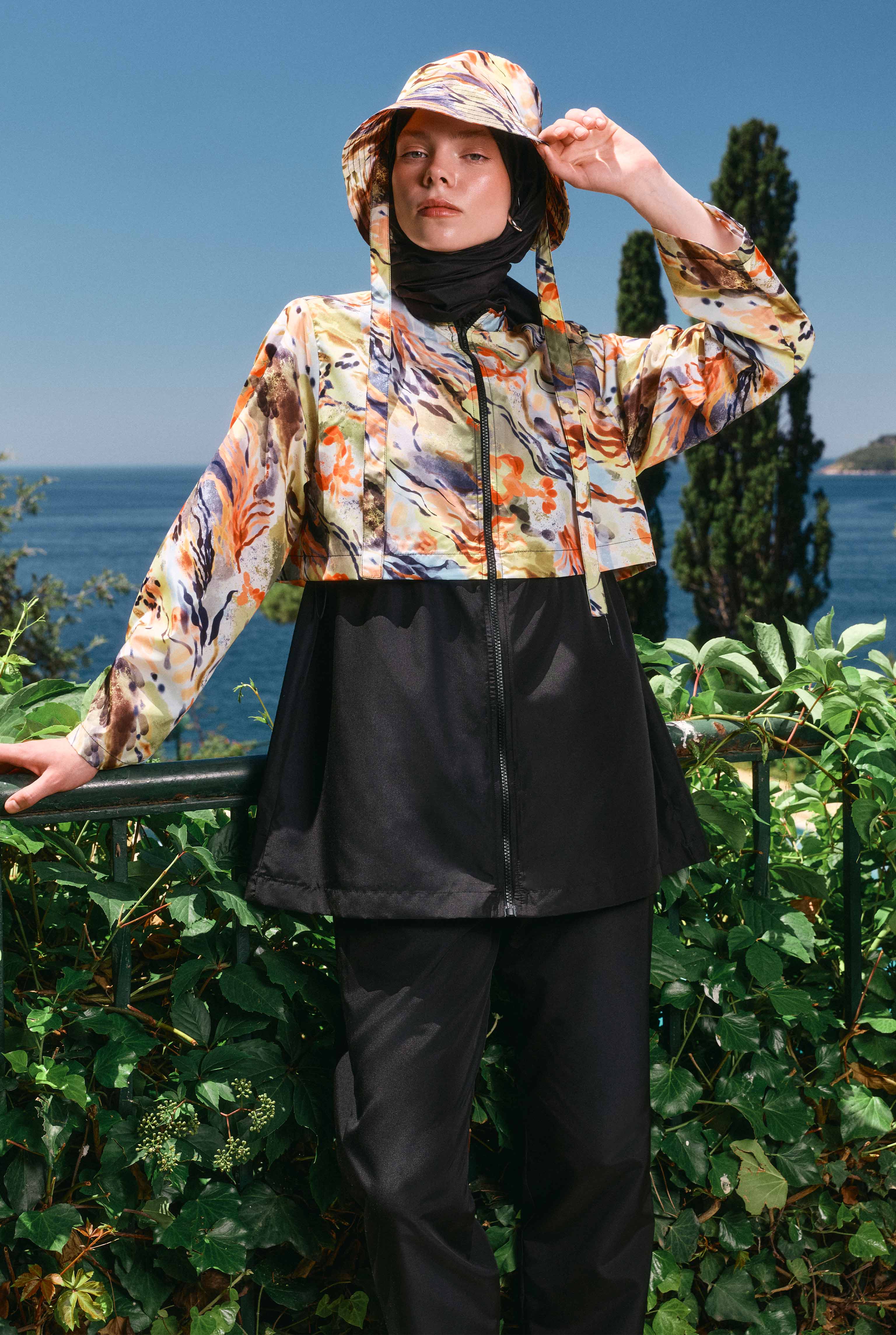 Bucket Hat Marine Patterned - 7