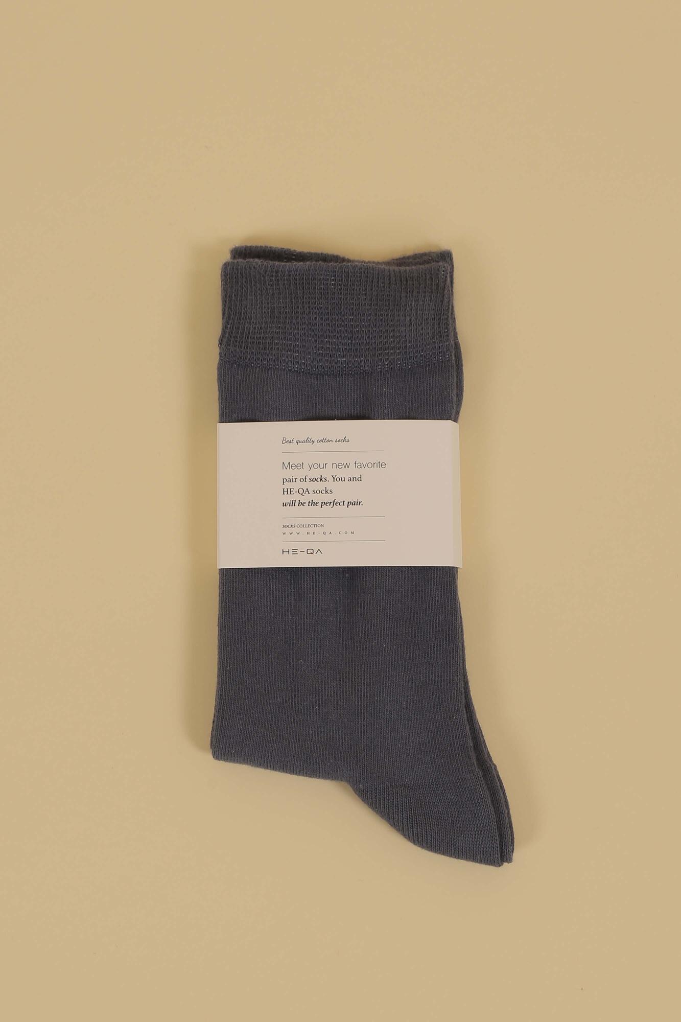 Plain Ankle Socks Blue - HE-QA