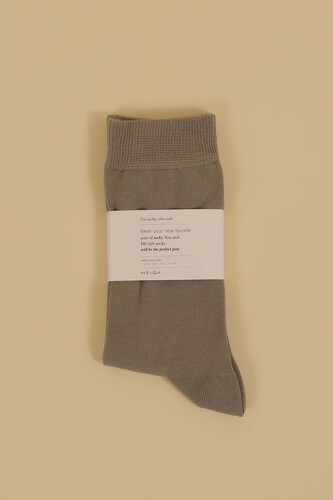 Plain Ankle Socks Sage Tea Colour 
