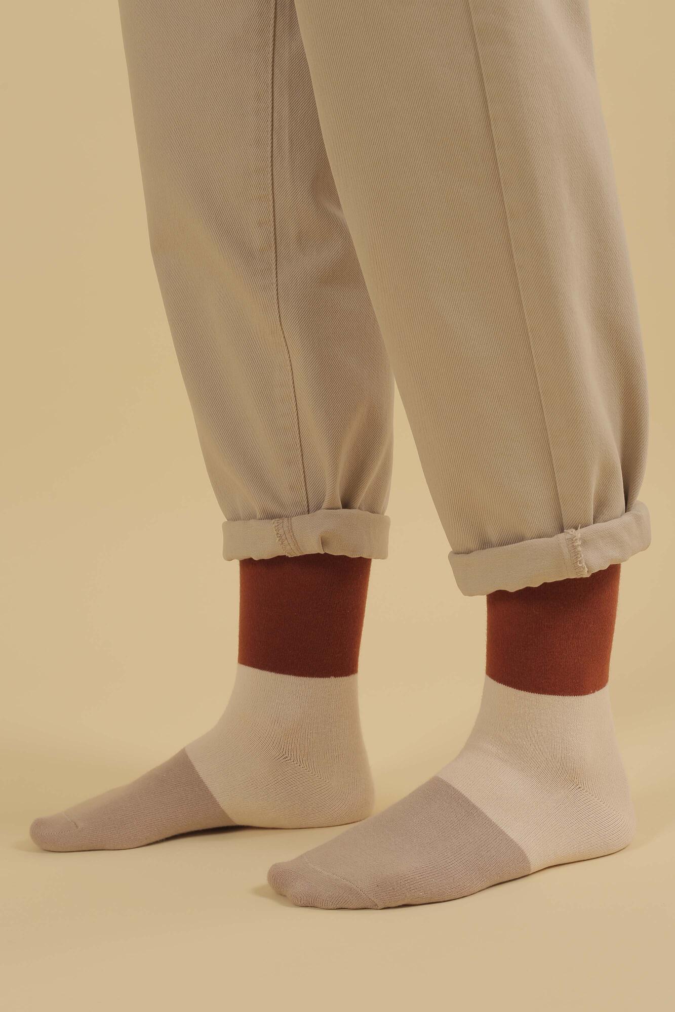 Block Ankle Socks Ginger - 4